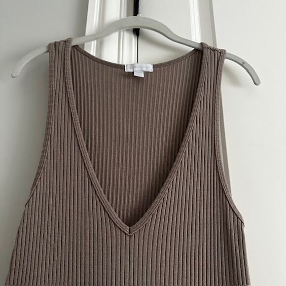 Beyond Yoga Jetsetter Jumpsuit Ribbed Medium Color: Birch - Picture 4 of 11